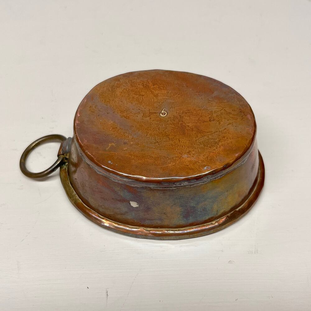 Antique Copper Kitchen Mold Tin Lined
